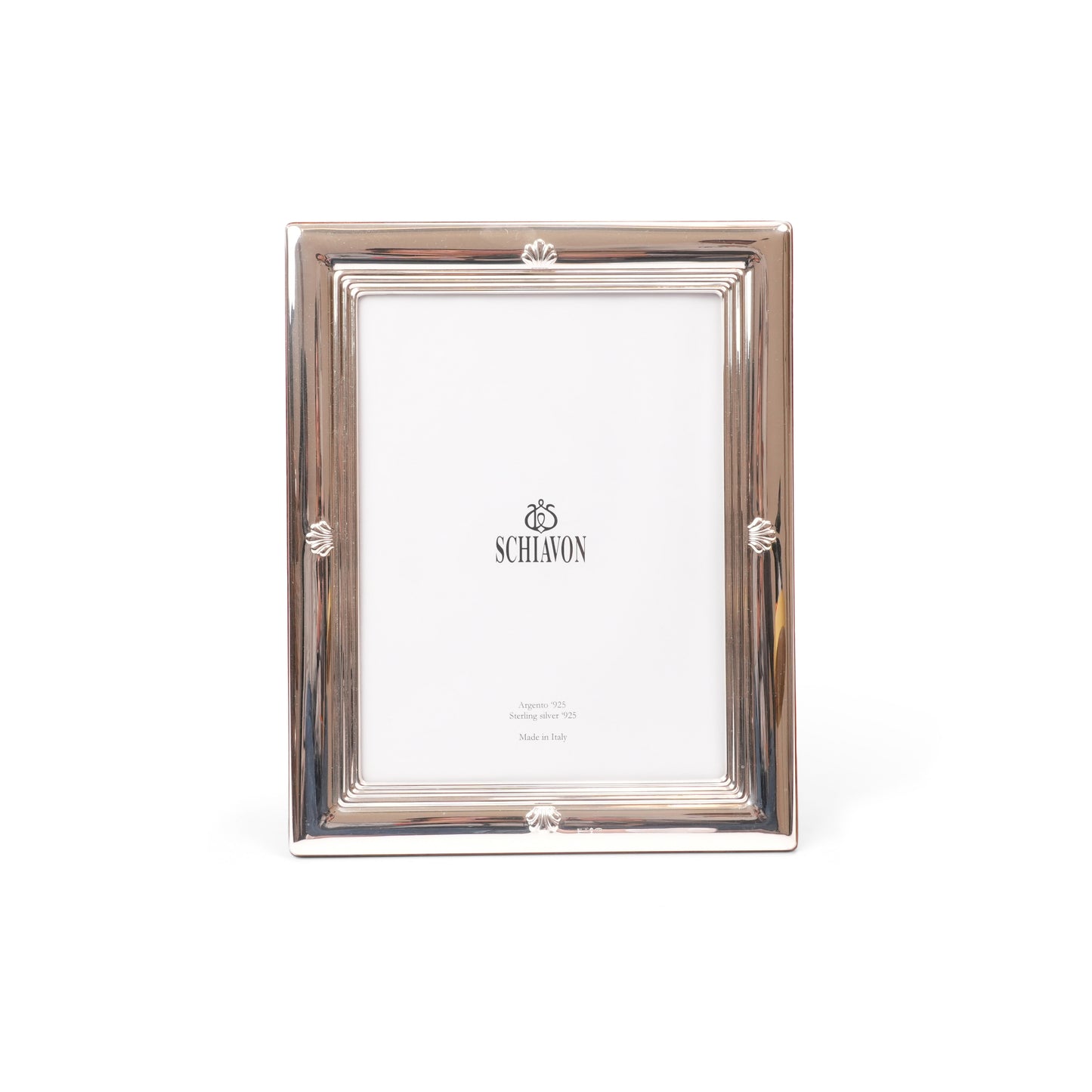 RECTANGULAR PHOTO FRAME WITH FOUR COATS OF ARMS ON THE SIDES