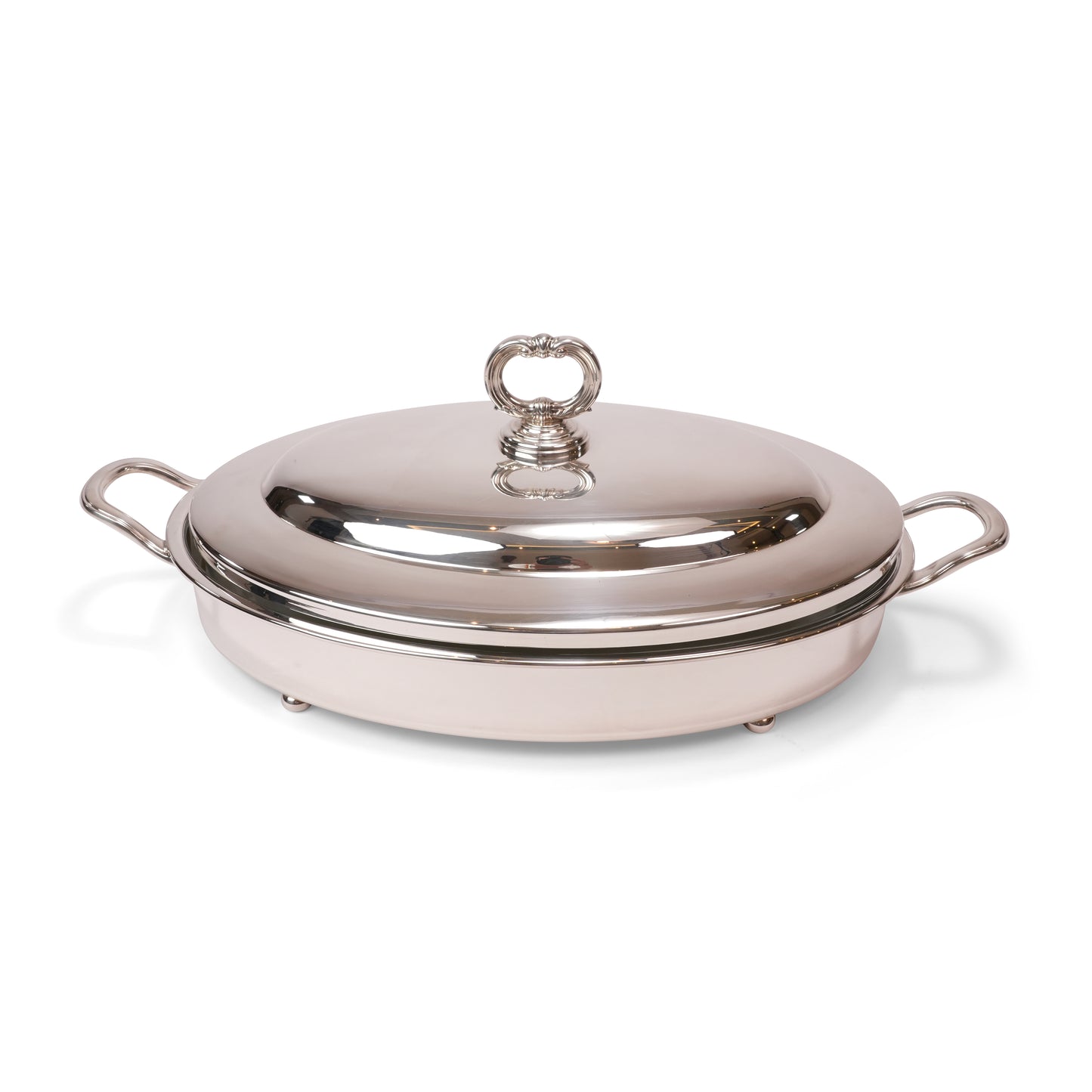 INGLESE  ,  OVAL PYREX DISH HOLDER WITH LID