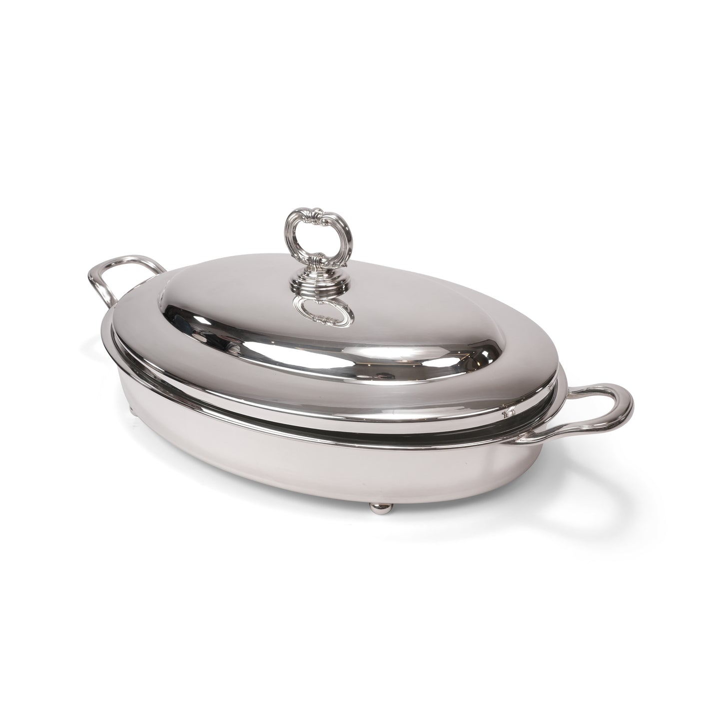 INGLESE  ,  OVAL PYREX DISH HOLDER WITH LID