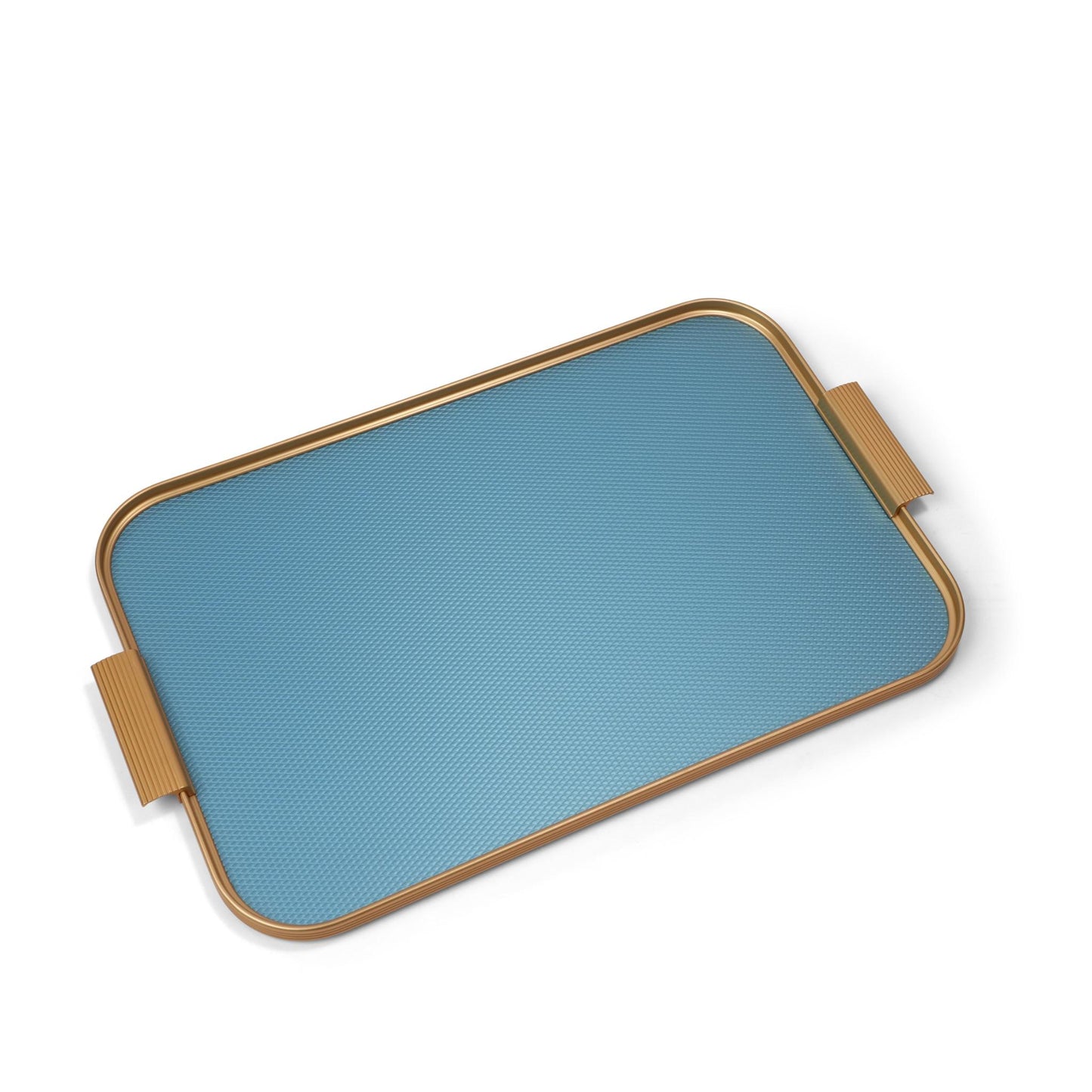 KAYMET TRAY DIAMOND SKY BLUE GOLD