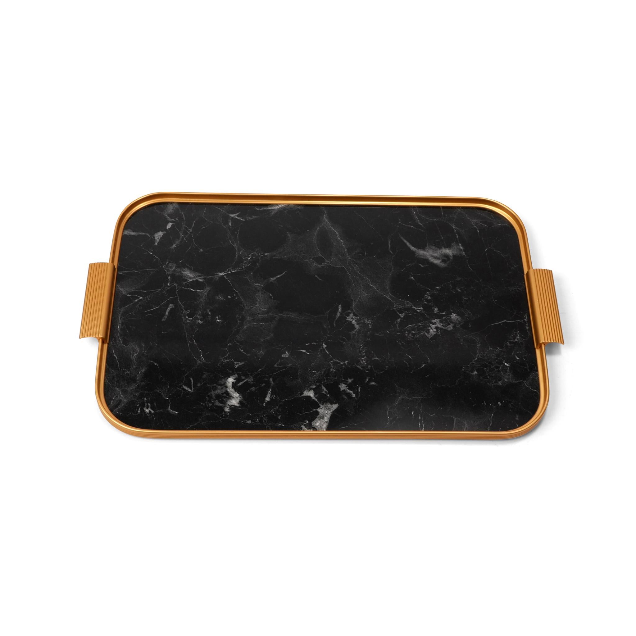 KAYMET  BLACK  MARBLE  / GOLD