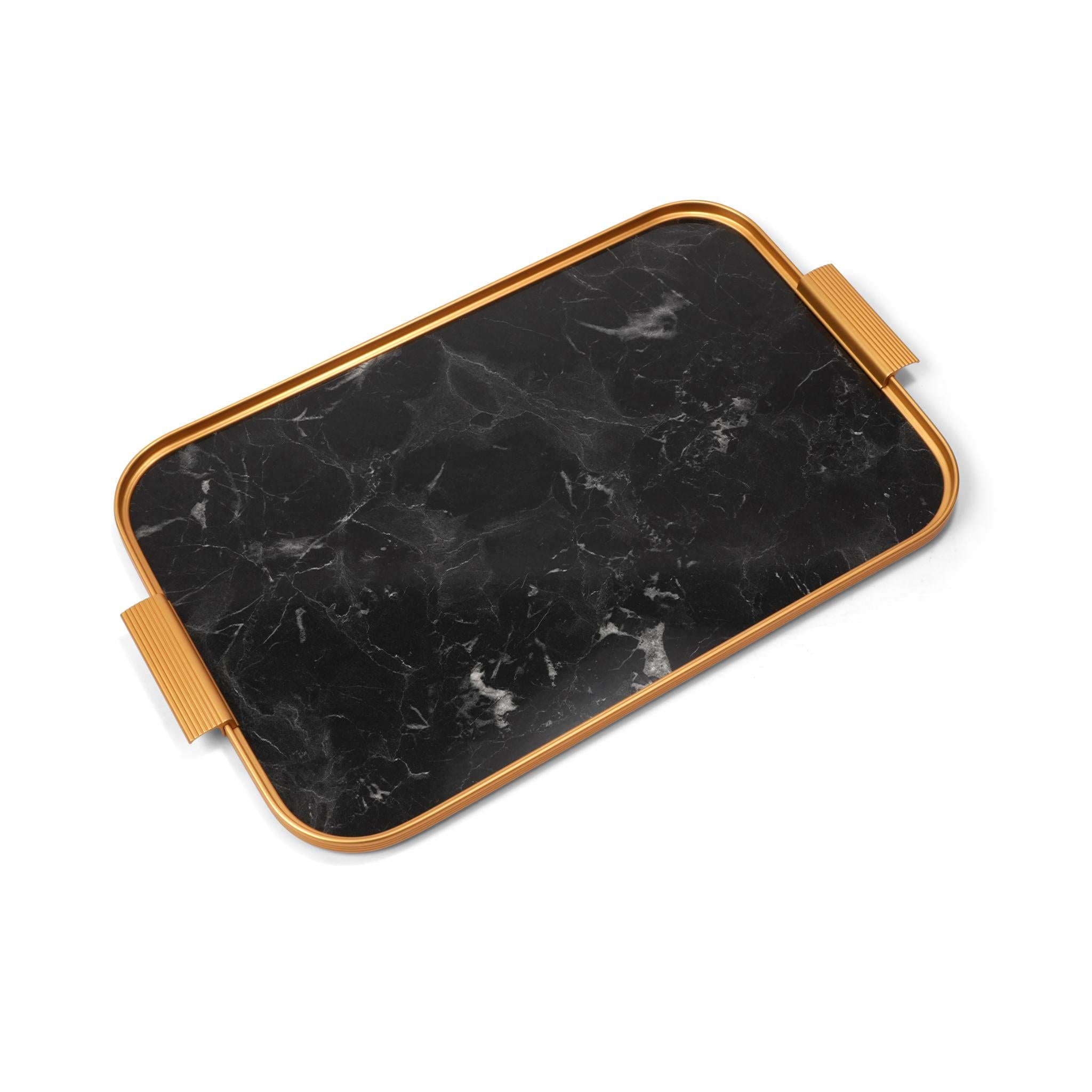 KAYMET  BLACK  MARBLE  / GOLD