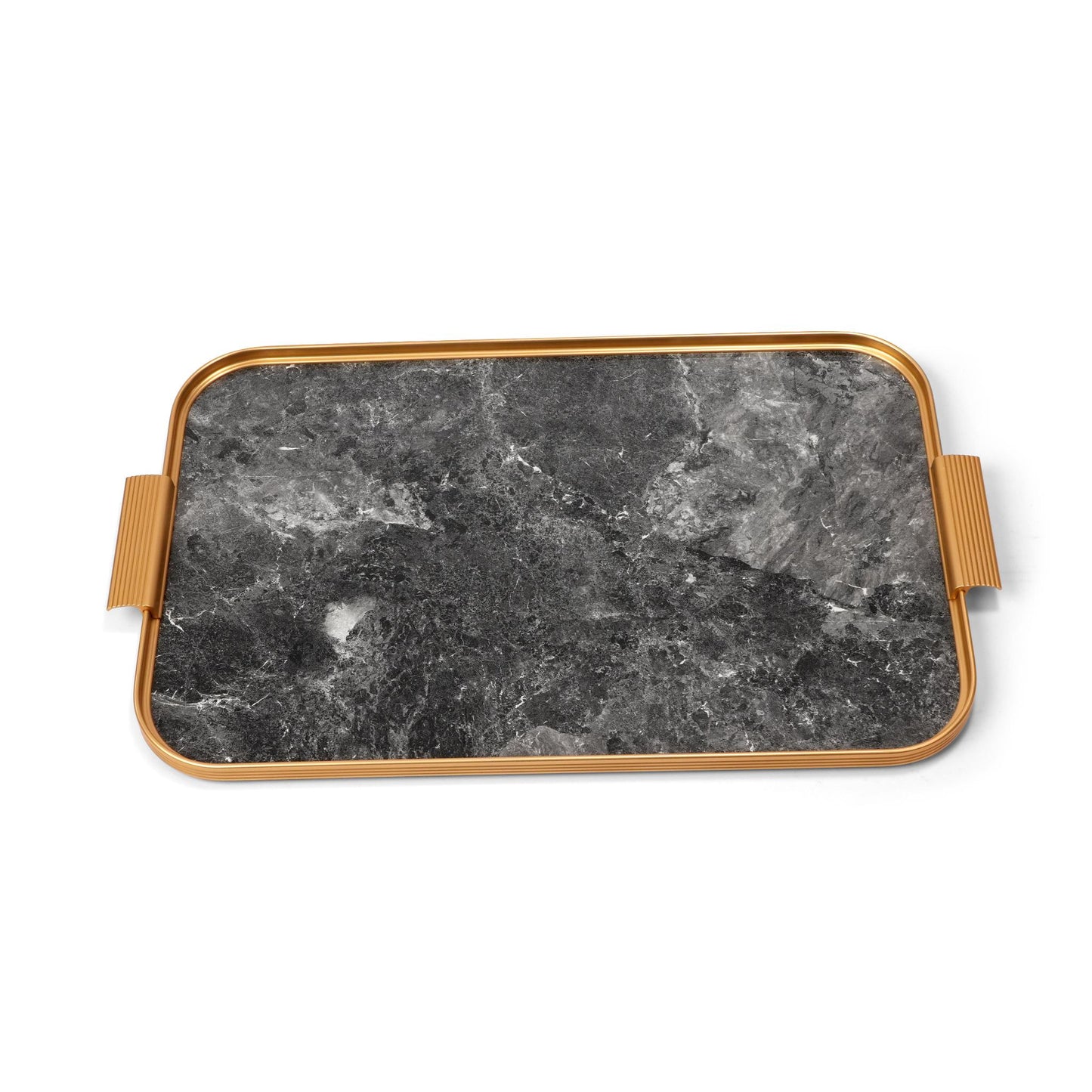 KAYMET  DARK  GREY   MARBLE  / GOLD