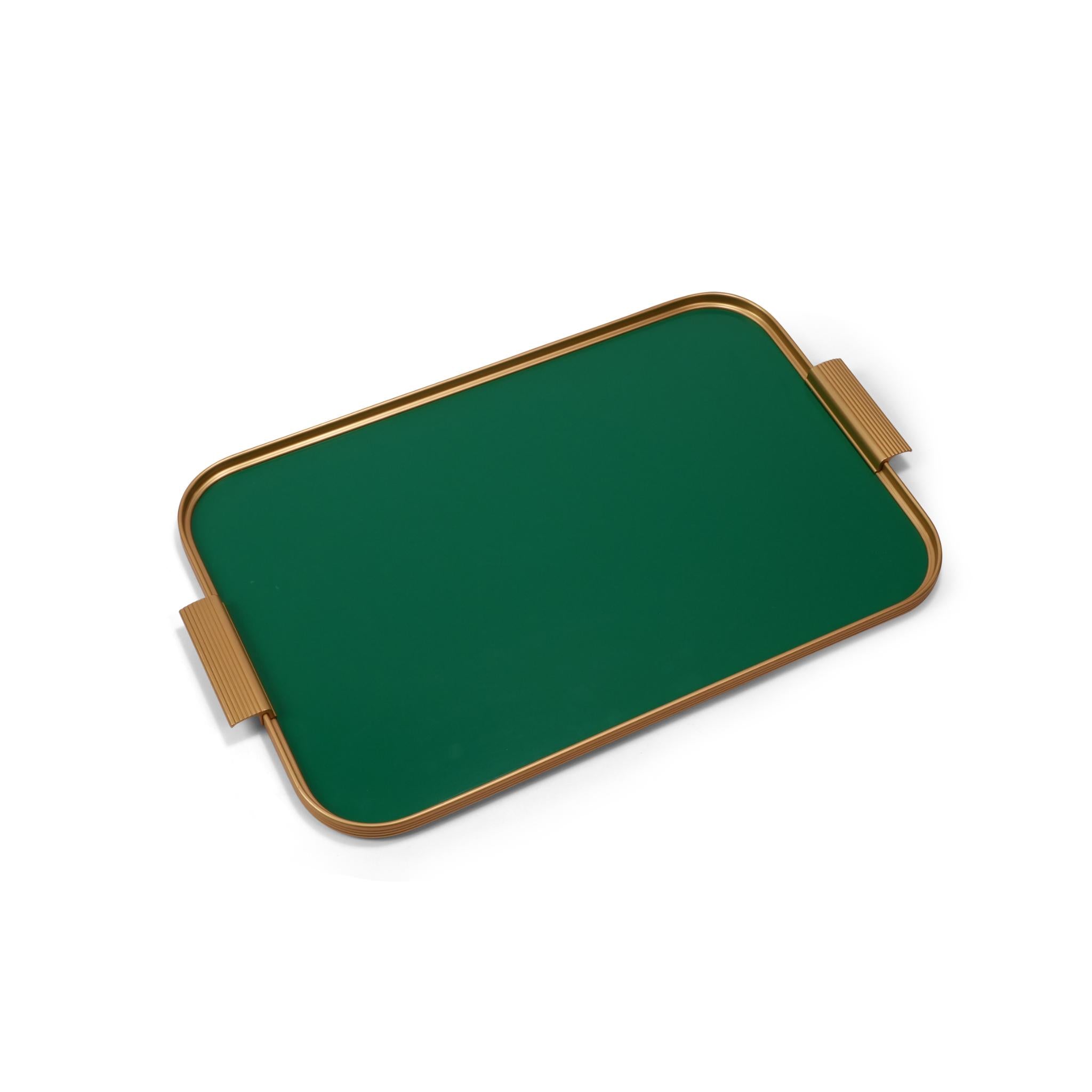 KAYMET TRAY MINT GREEN GOLD