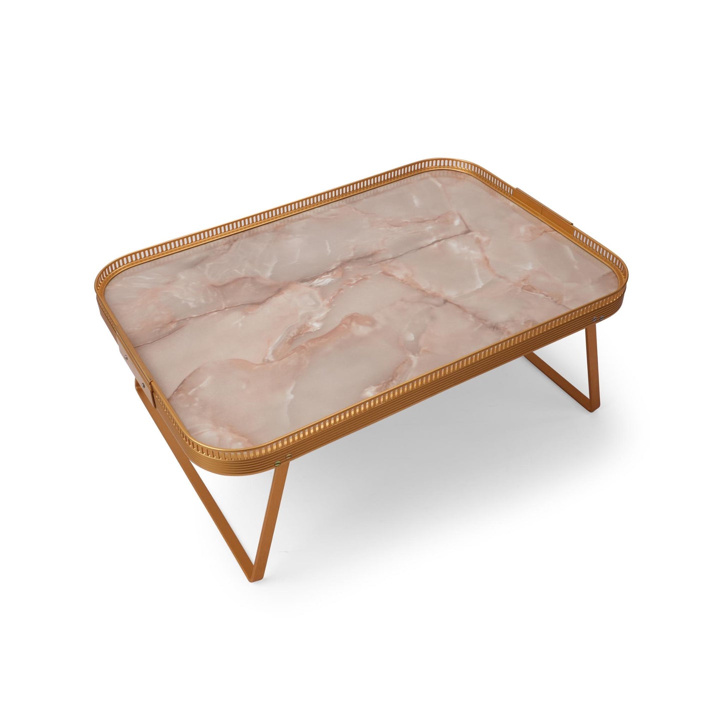 LAP TRAY ONYX  GOLD MARBLE