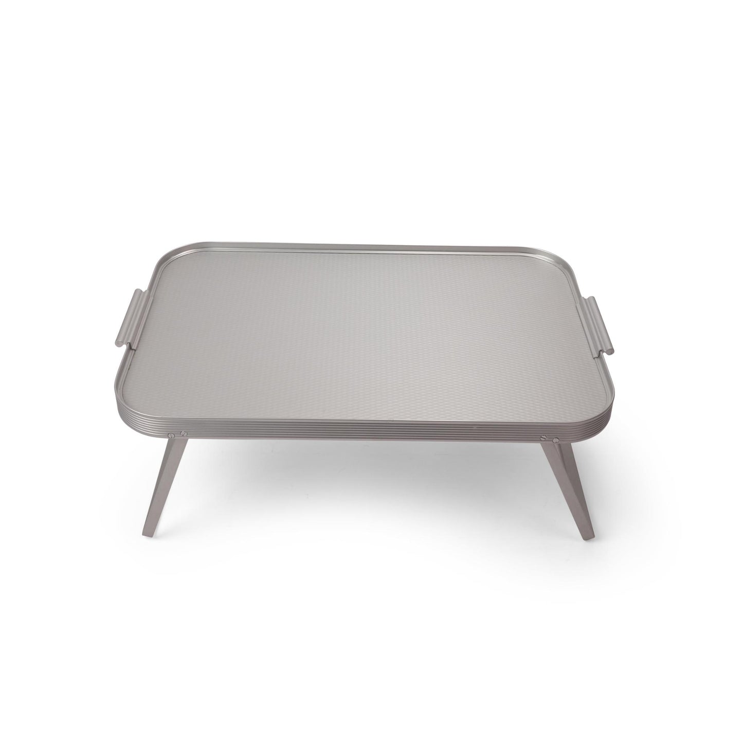 LAP TRAY  SILVER DIAMOND CUT DESIGN