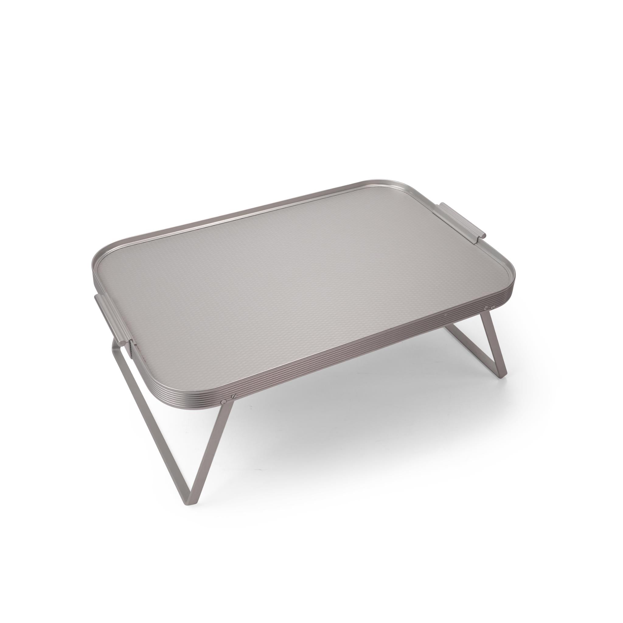 LAP TRAY  SILVER DIAMOND CUT DESIGN
