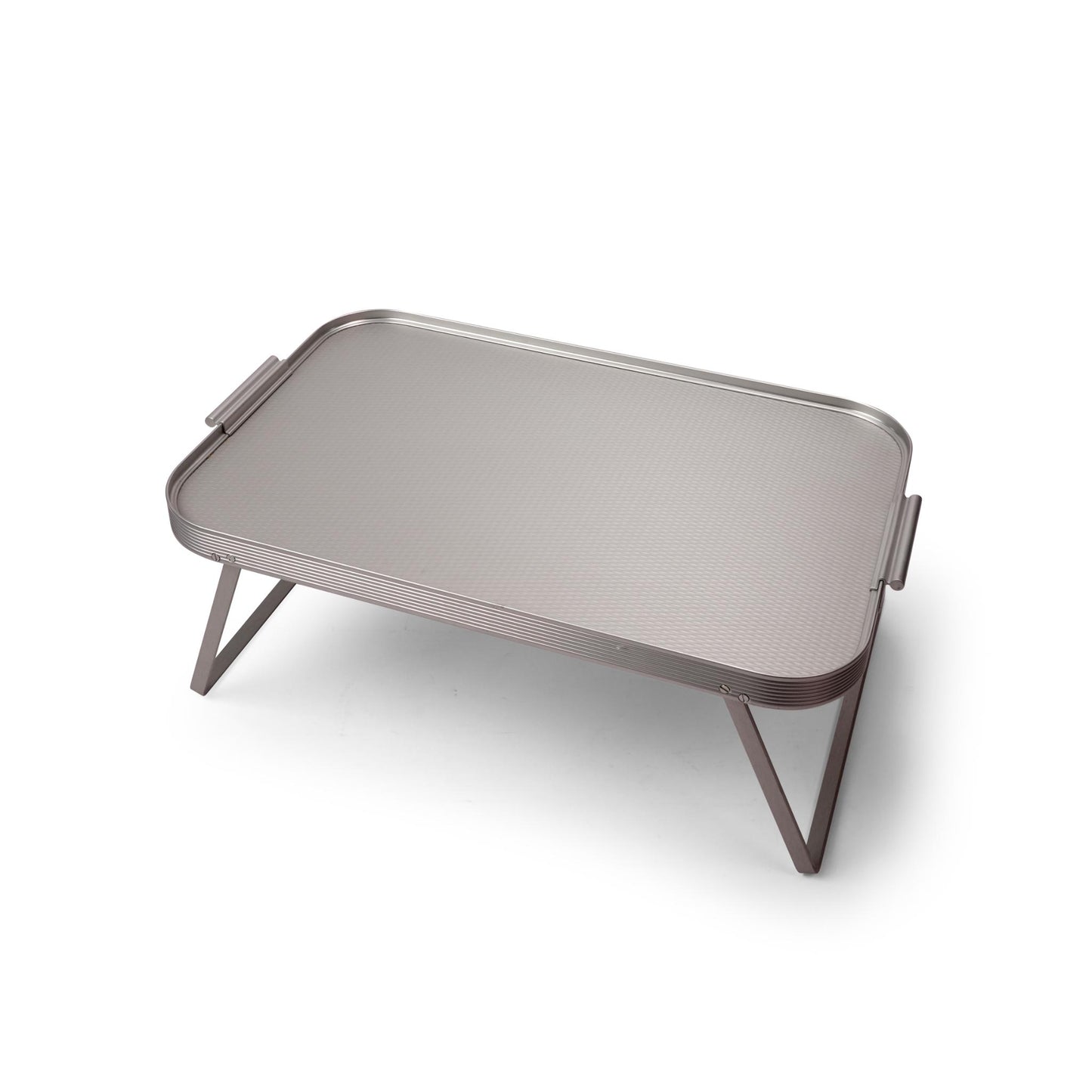 LAP TRAY  SILVER DIAMOND CUT DESIGN