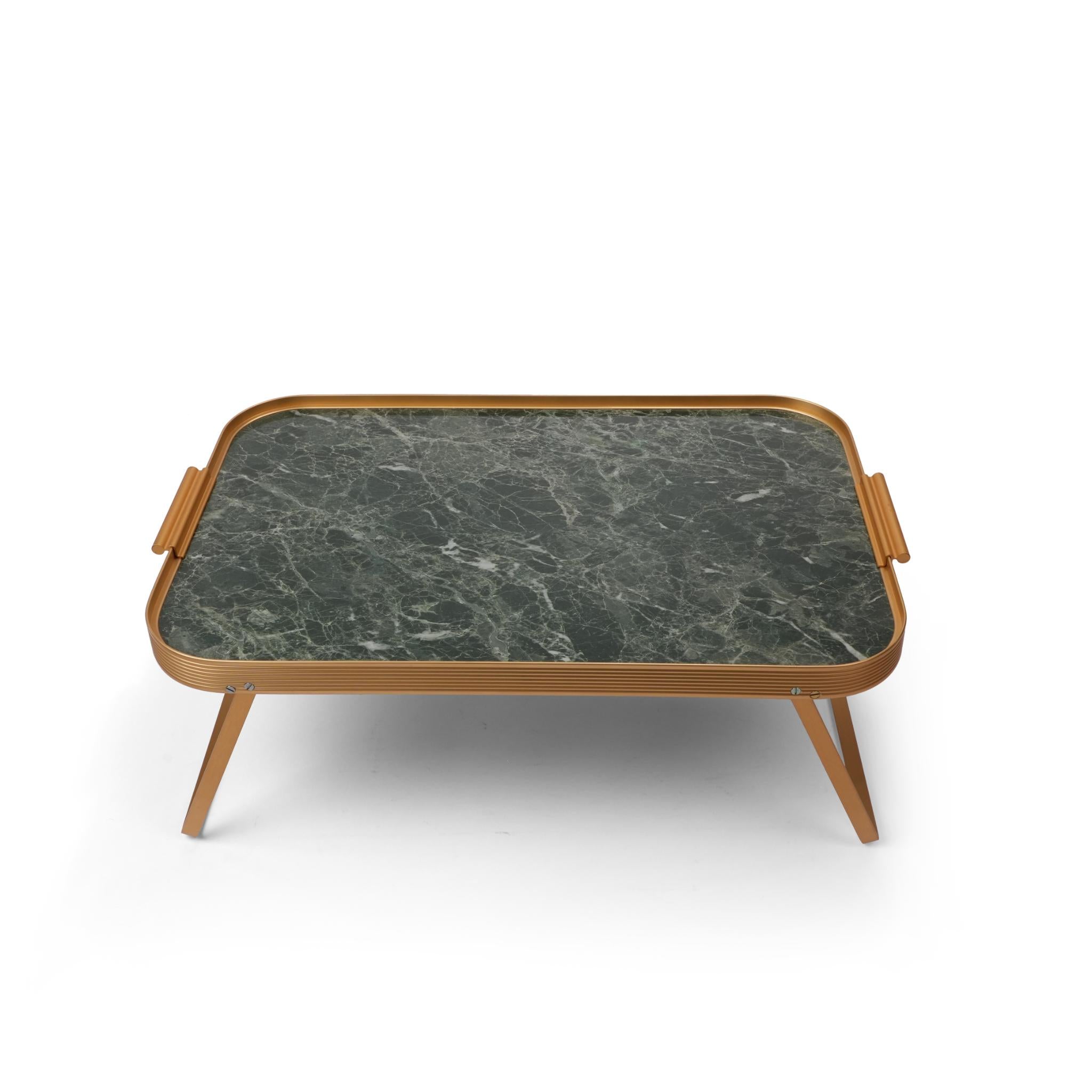 LAP TRAY GREEN MARBLE