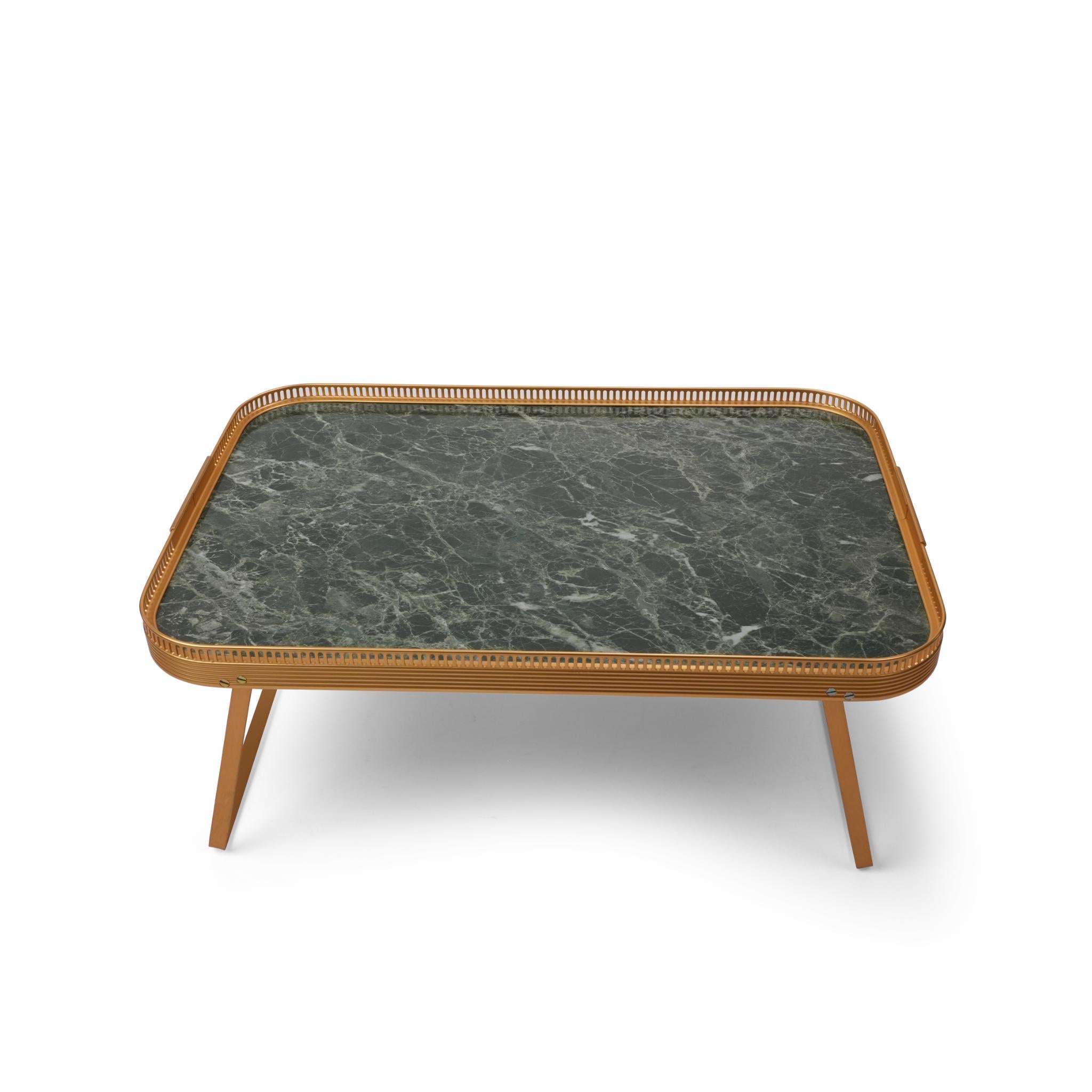 LAP TRAY GREEN MARBLE