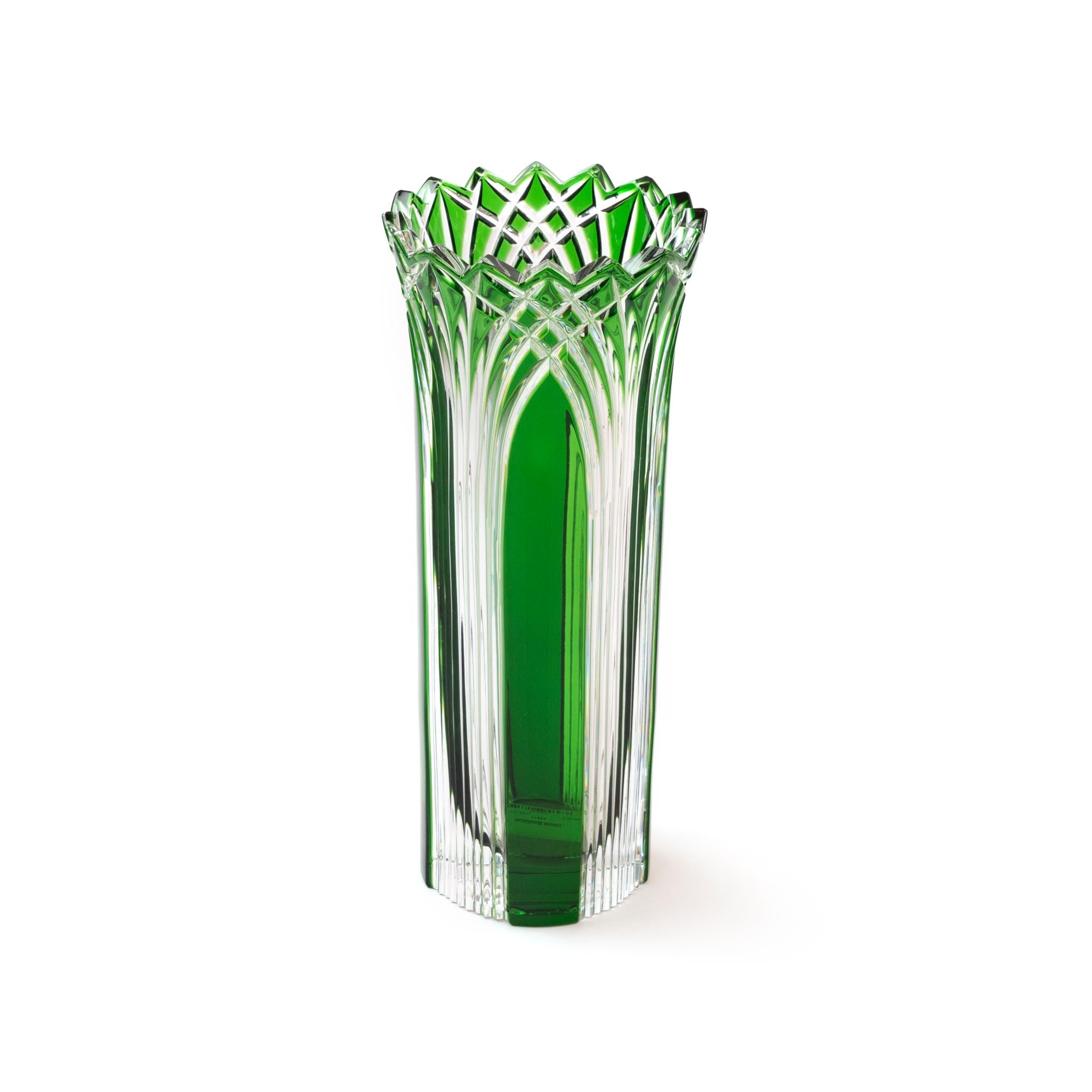 VASE GOTIK  ,  GREEN