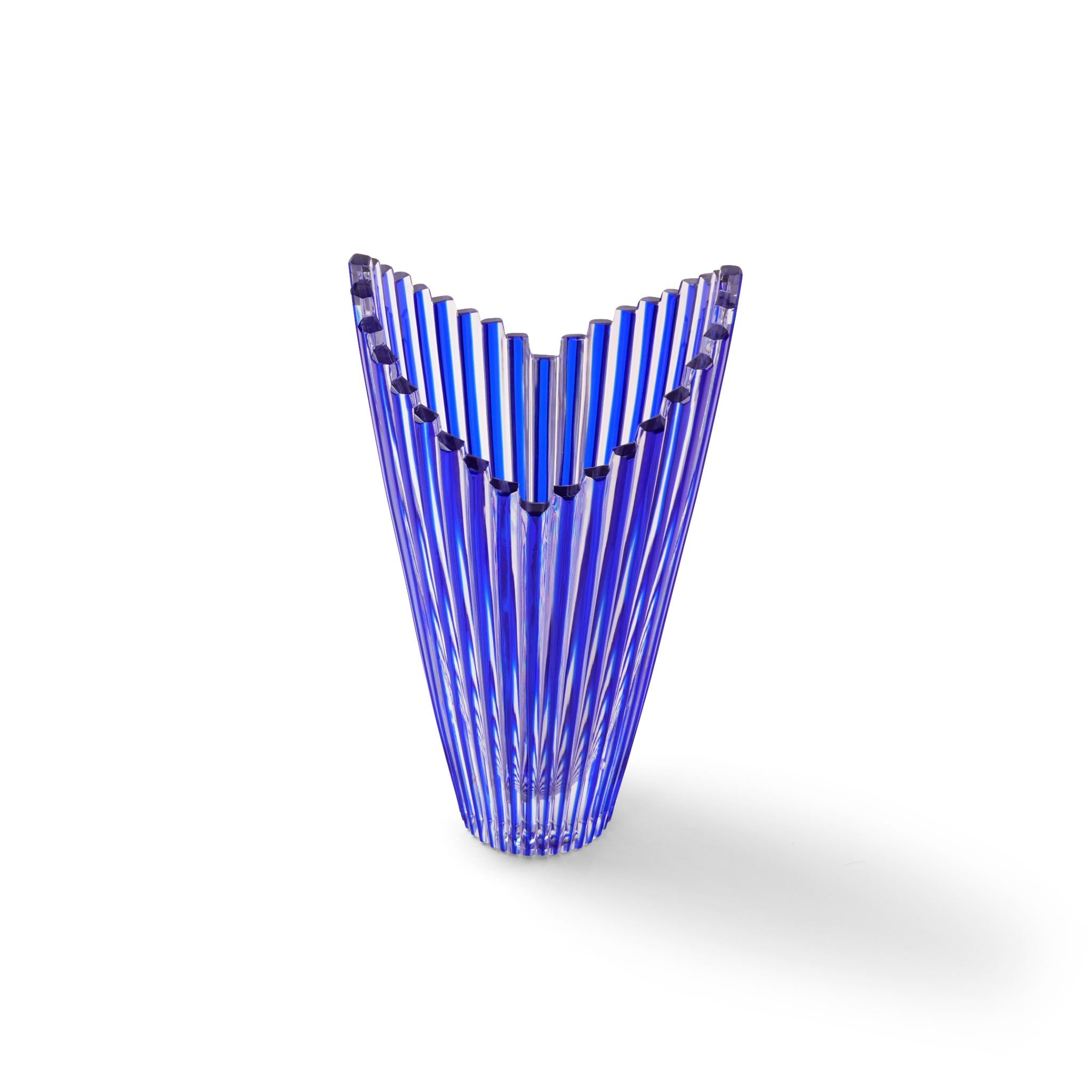 VASE  MIKADO  ,  BLUE