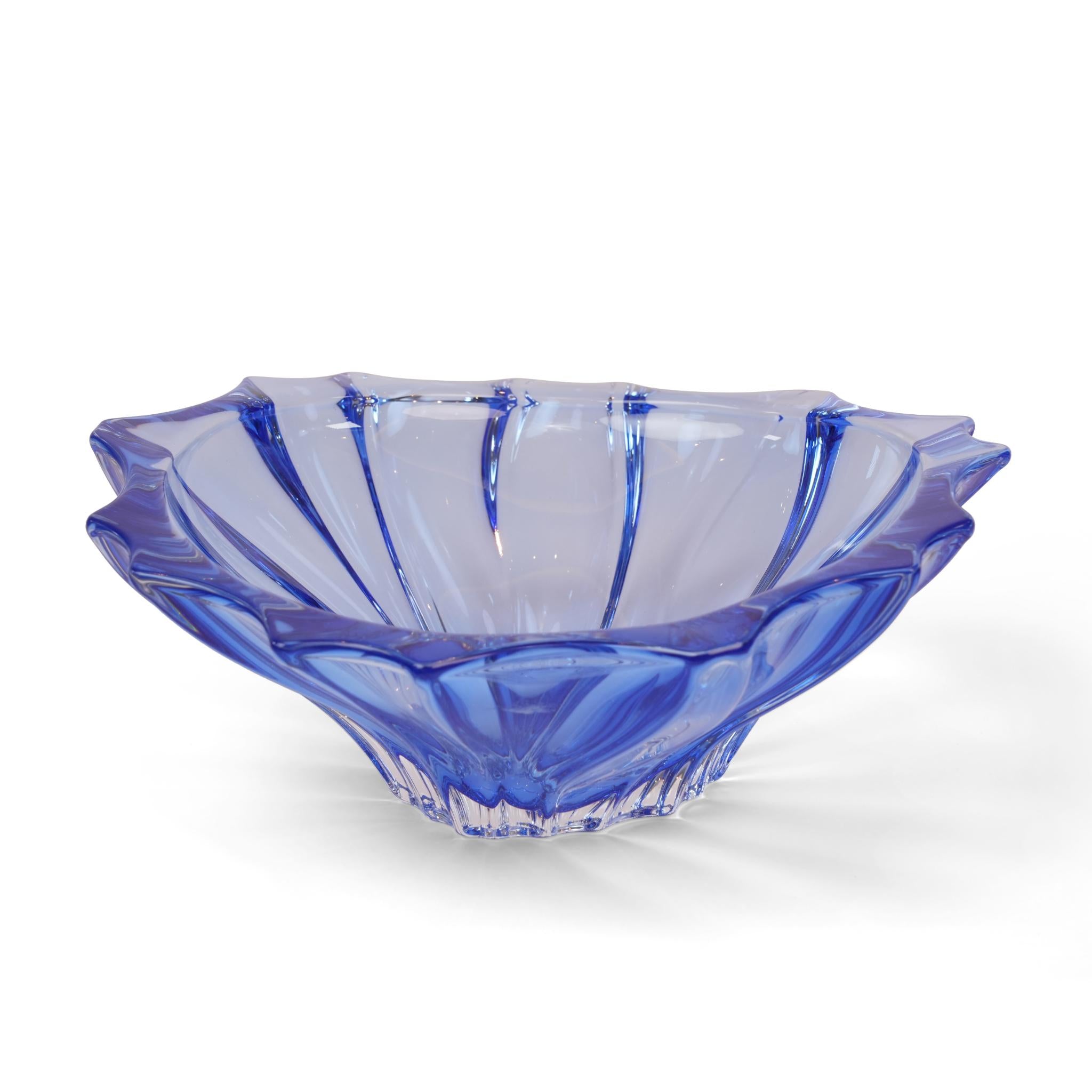 BOWL OKLAHOMA  ,  SPRAYED AMETHYST  305  ( BLUE )