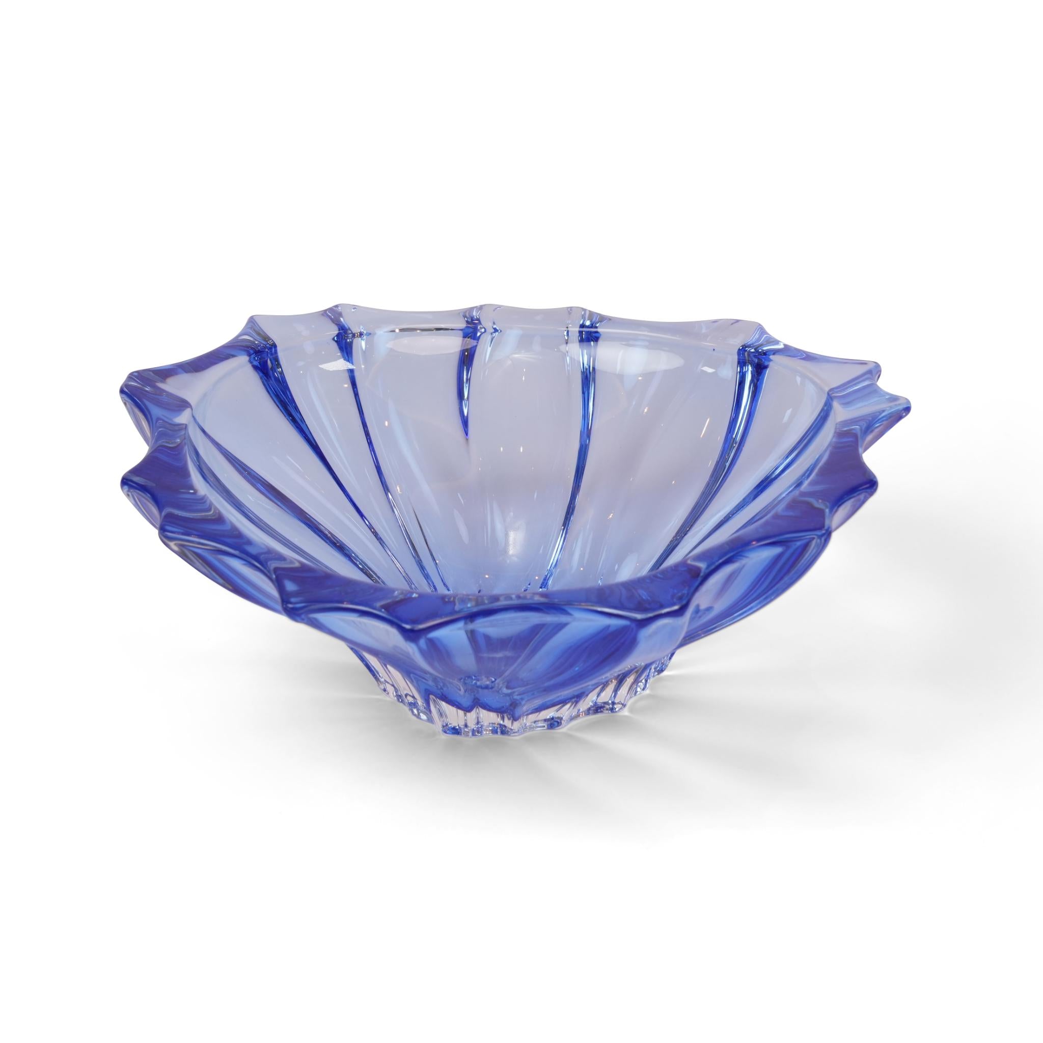 BOWL OKLAHOMA  ,  SPRAYED AMETHYST  305  ( BLUE )