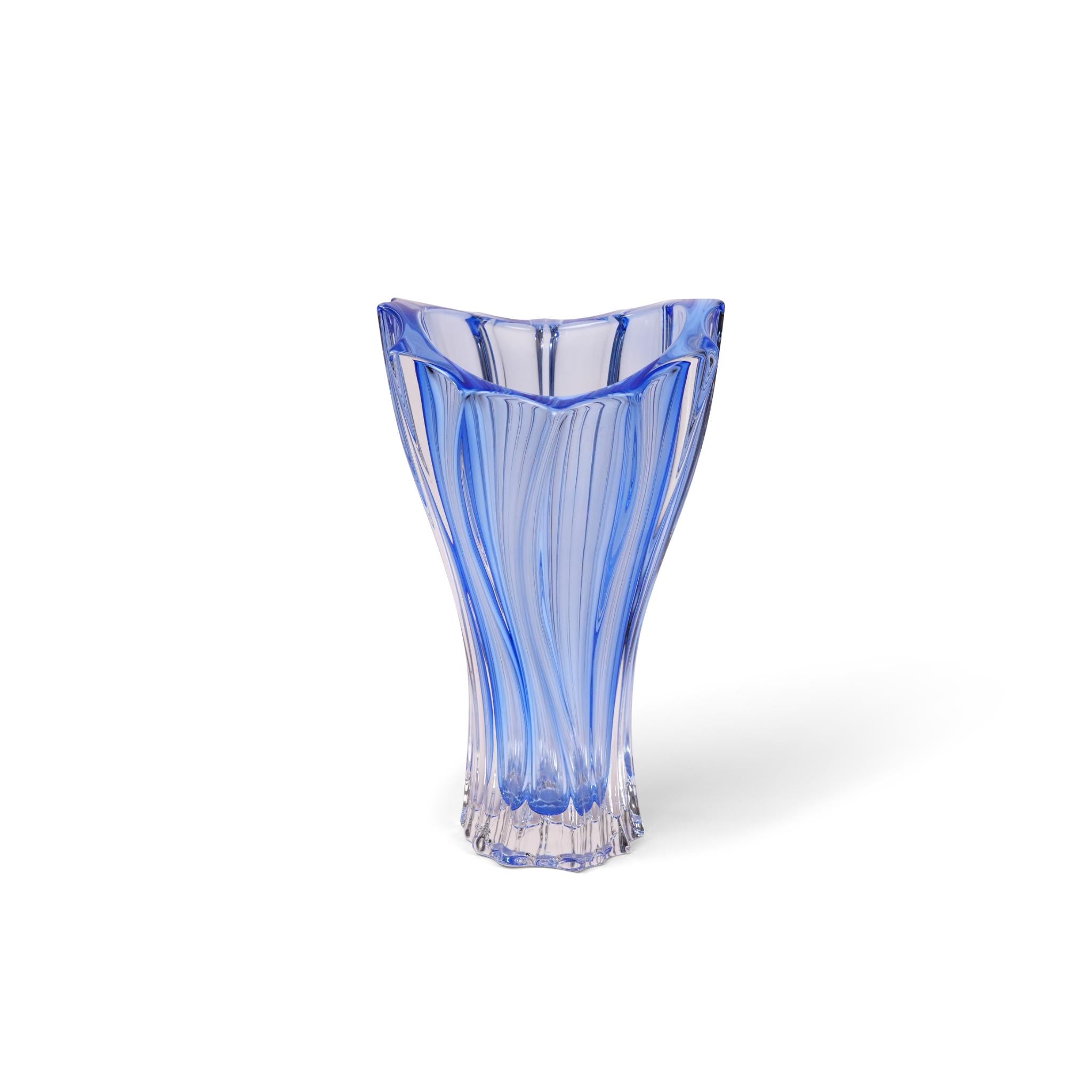 VASE PLANTICA  320   , SPRAYED INSIDE   ( BLUE )