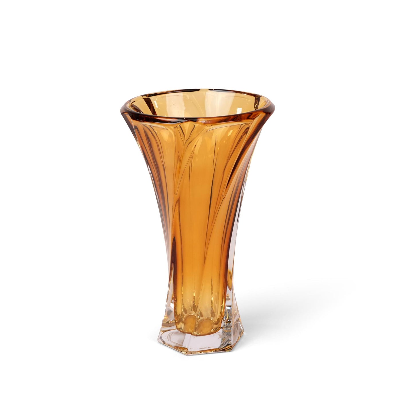 VASE MOZART  , SPRAYED AMBER  320
