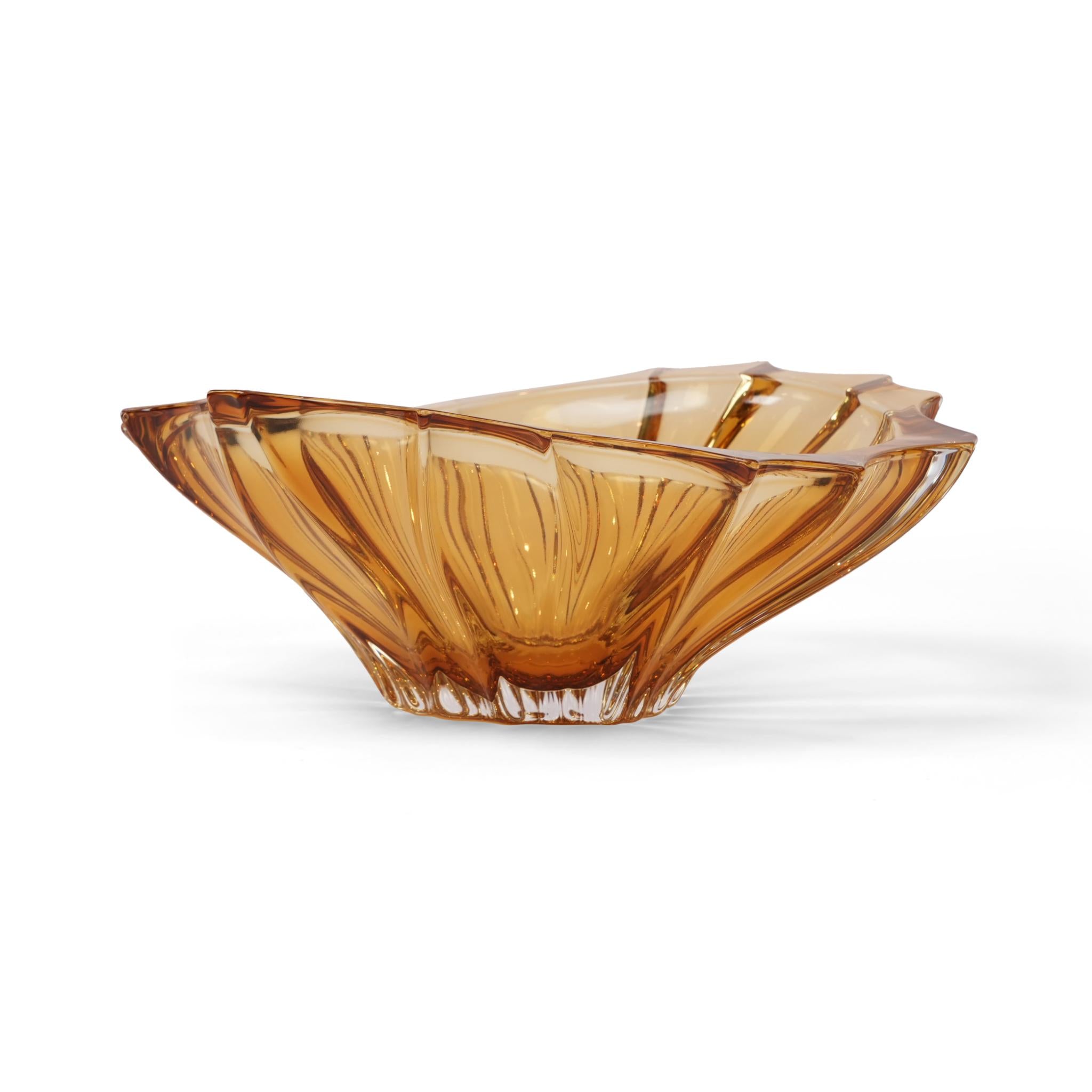 BOWL PLANTICA 330 ,  SPRAYED INSIDE  (AMBER )