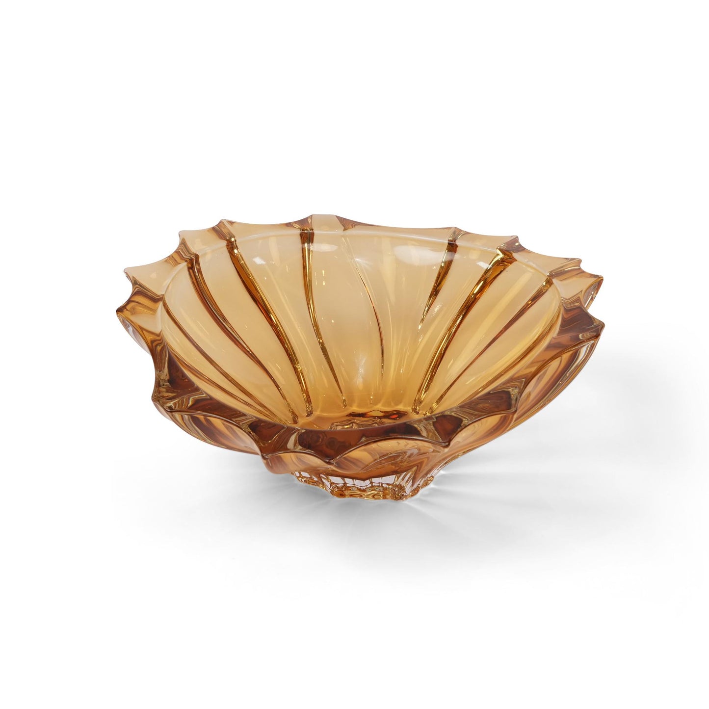 BOWL PLANTICA 330 ,  SPRAYED INSIDE  (AMBER )