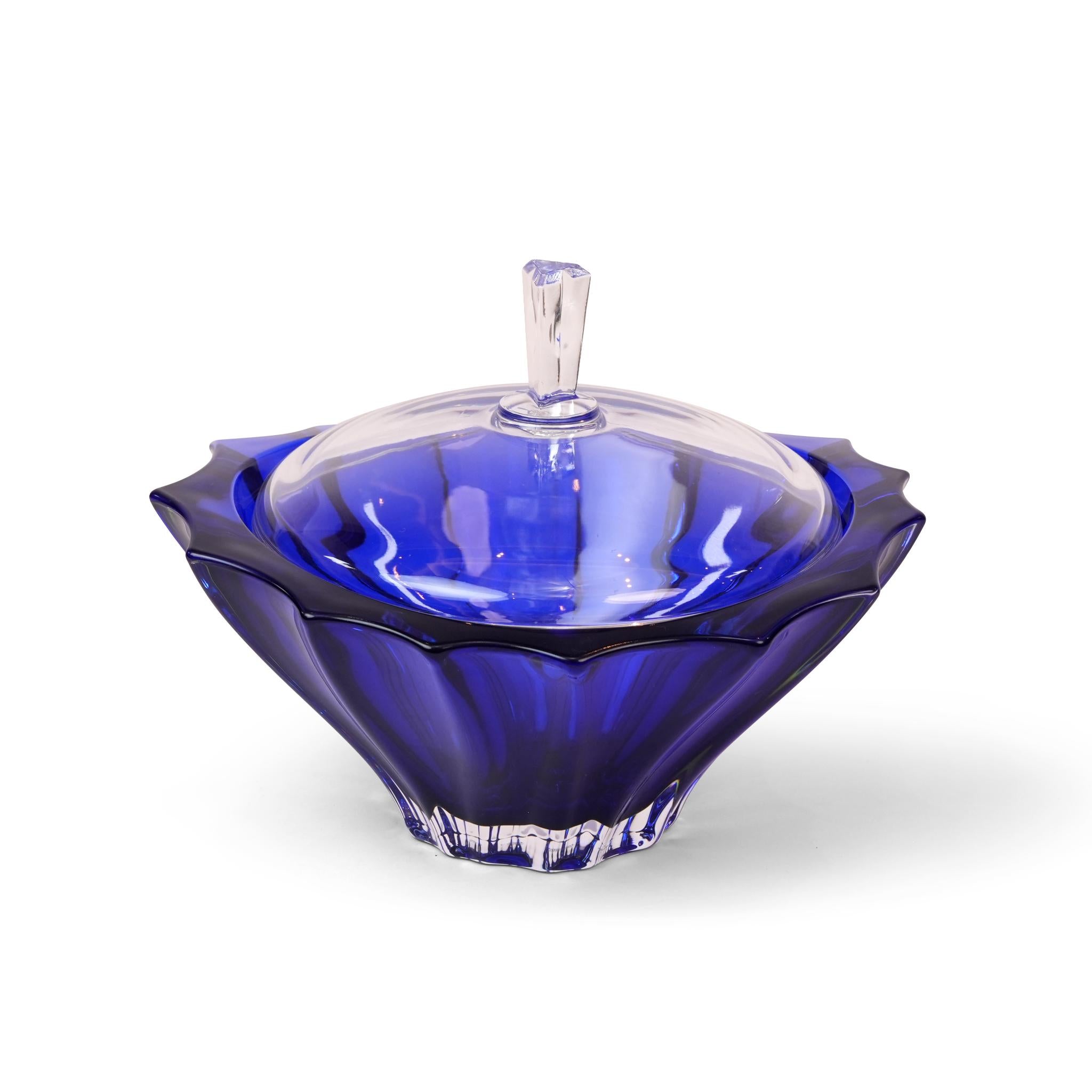 PLANTICA CANDY BOWL  220 SPRAYED DEEP BLUE