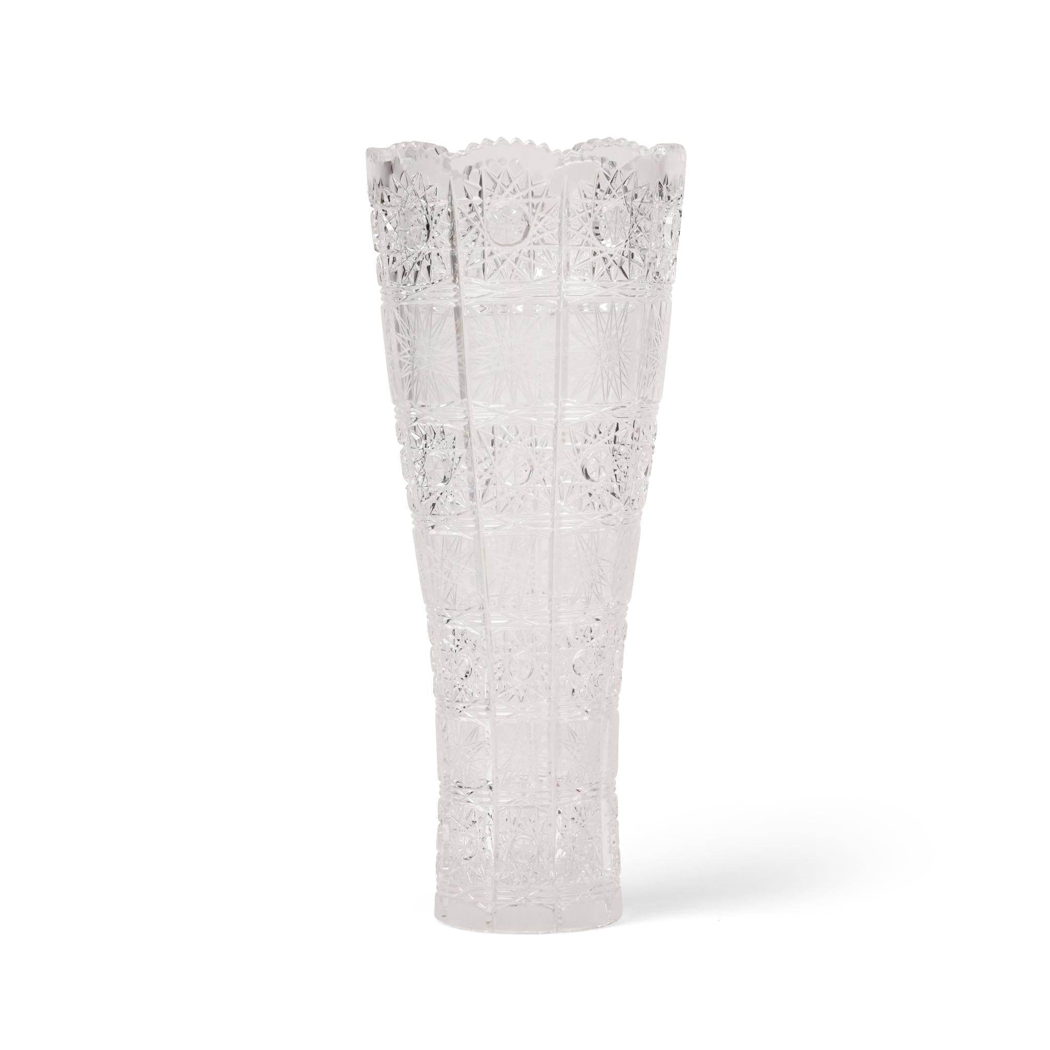 VASE 500 PK 310 CRYSTALS BOHEMIA DESIGN