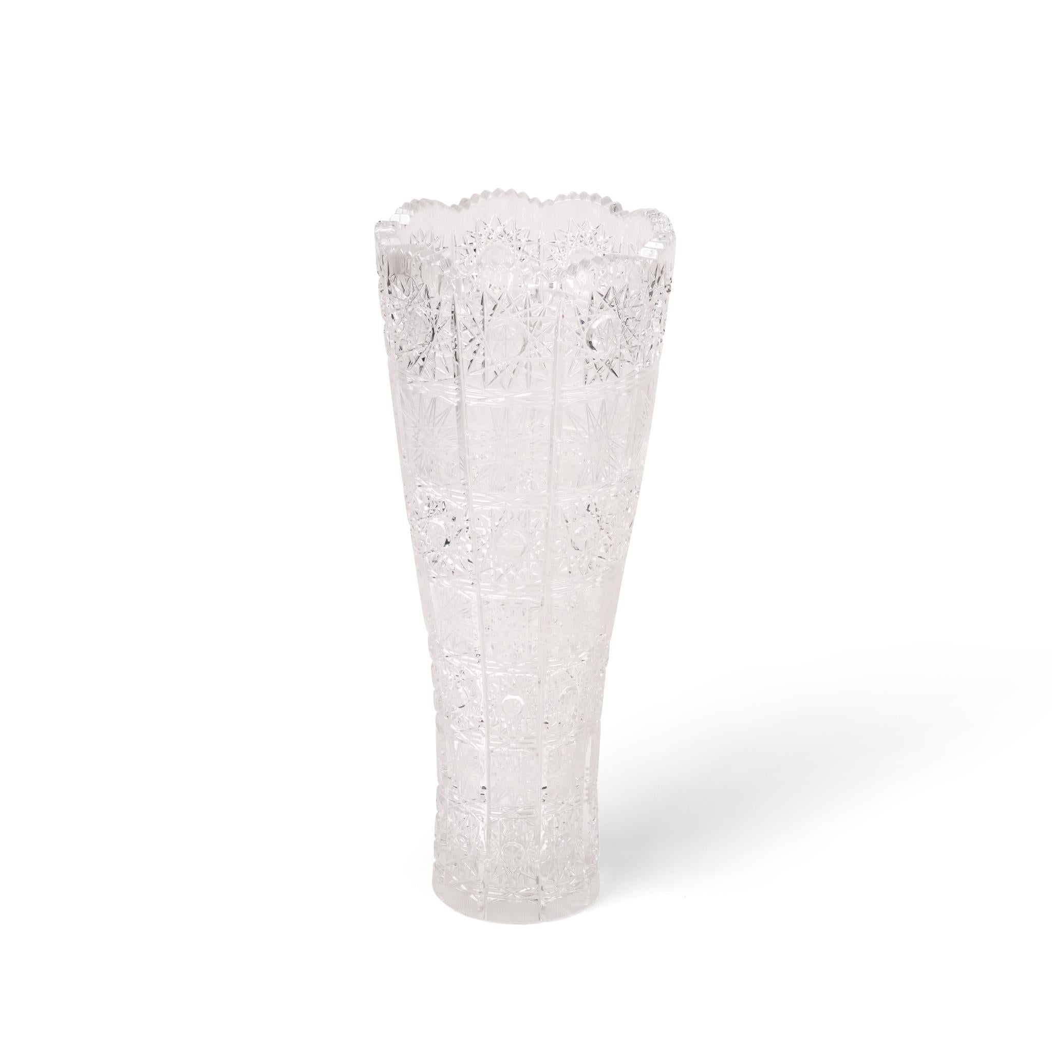 VASE 500 PK 310 CRYSTALS BOHEMIA DESIGN