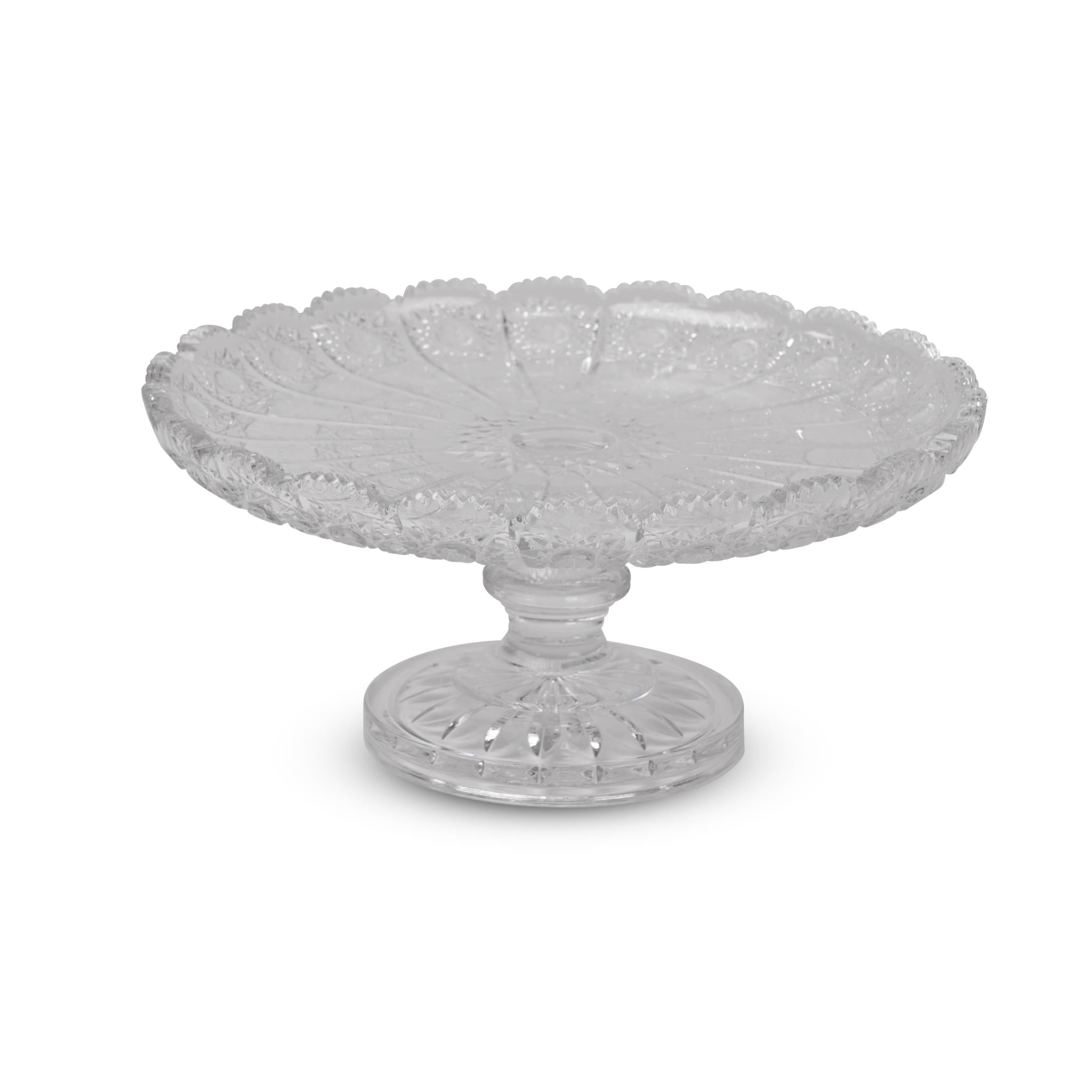 FOOTED PLATE 500 PK 280 CRYSTALS BOHEMIA DESIGN