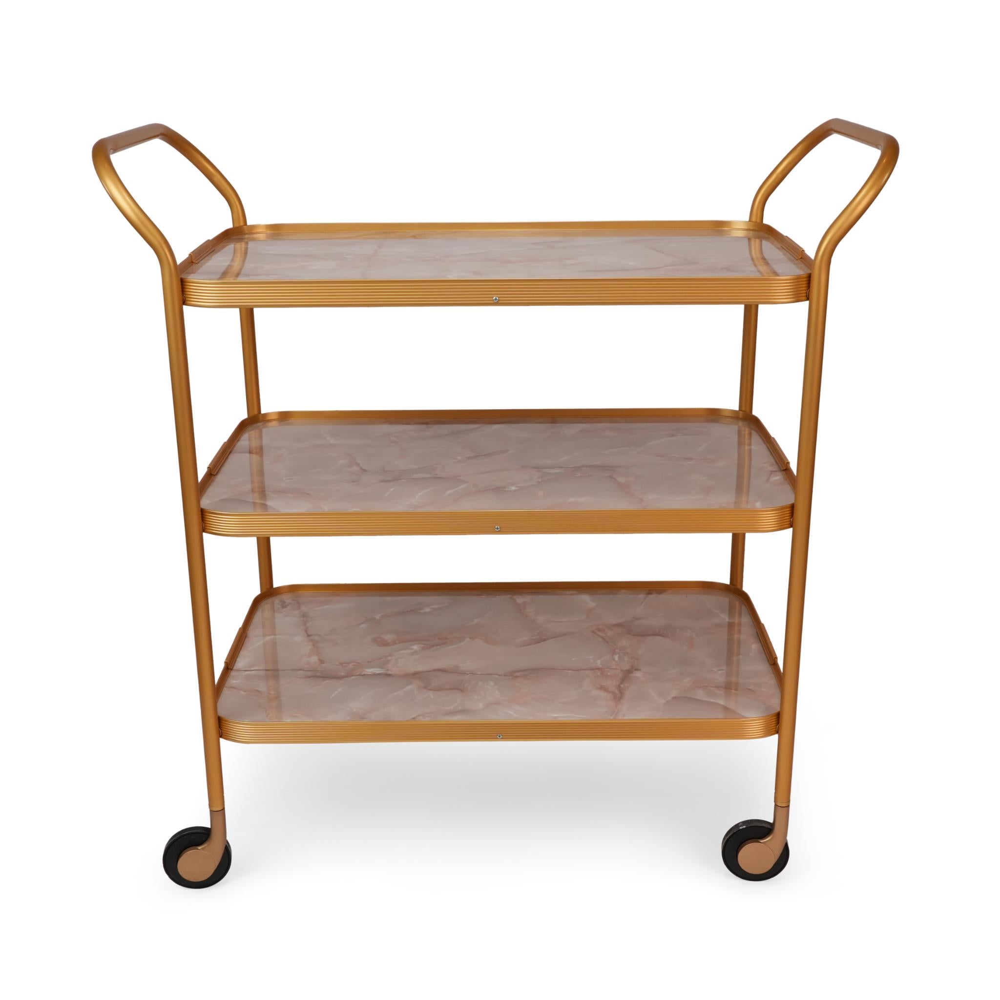EXTRA LARGE  KAYMET RIBBED TROLLEY  ONYX / GOLD 3 LAYERS