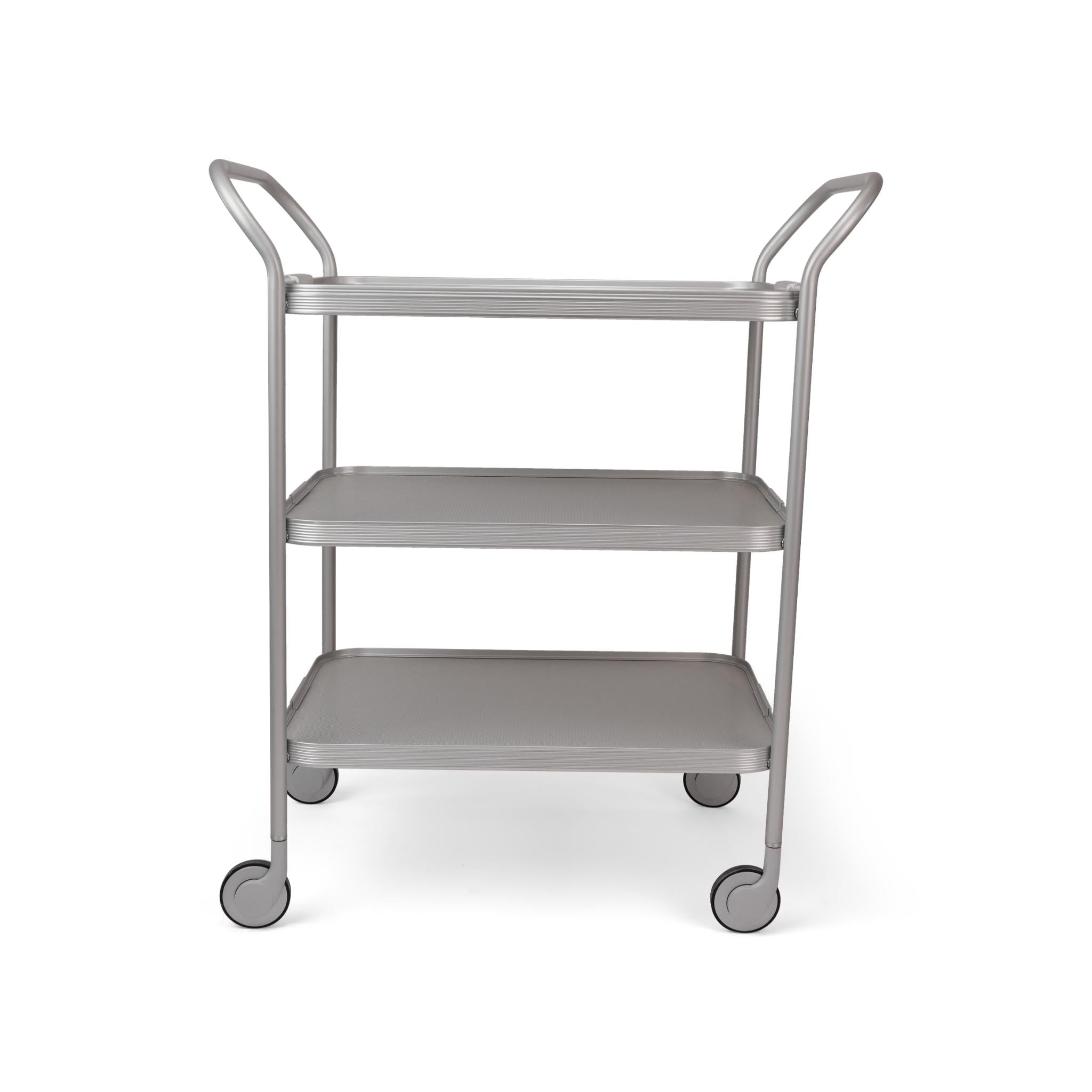 RIBBED TROLLEY . DIAMOND SILVER 3 LAYERS