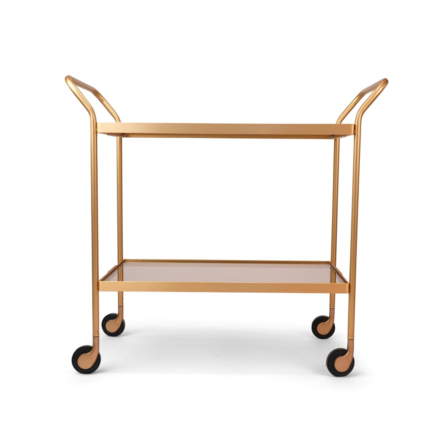TROLLEY . GLASS / GOLD 2 LAYER